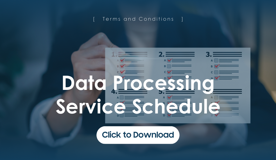 Data Processing Service Schedule